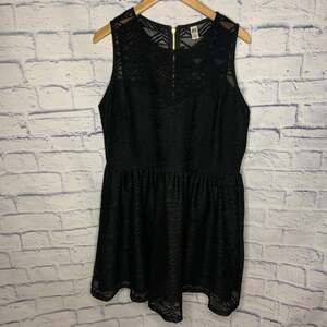 Black Plus Size Pouf Dress